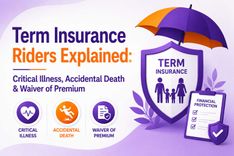 Term Insurance Riders Explained: Critical Illness, Accidental Death & Waiver of Premium  || Term Insurance Plans